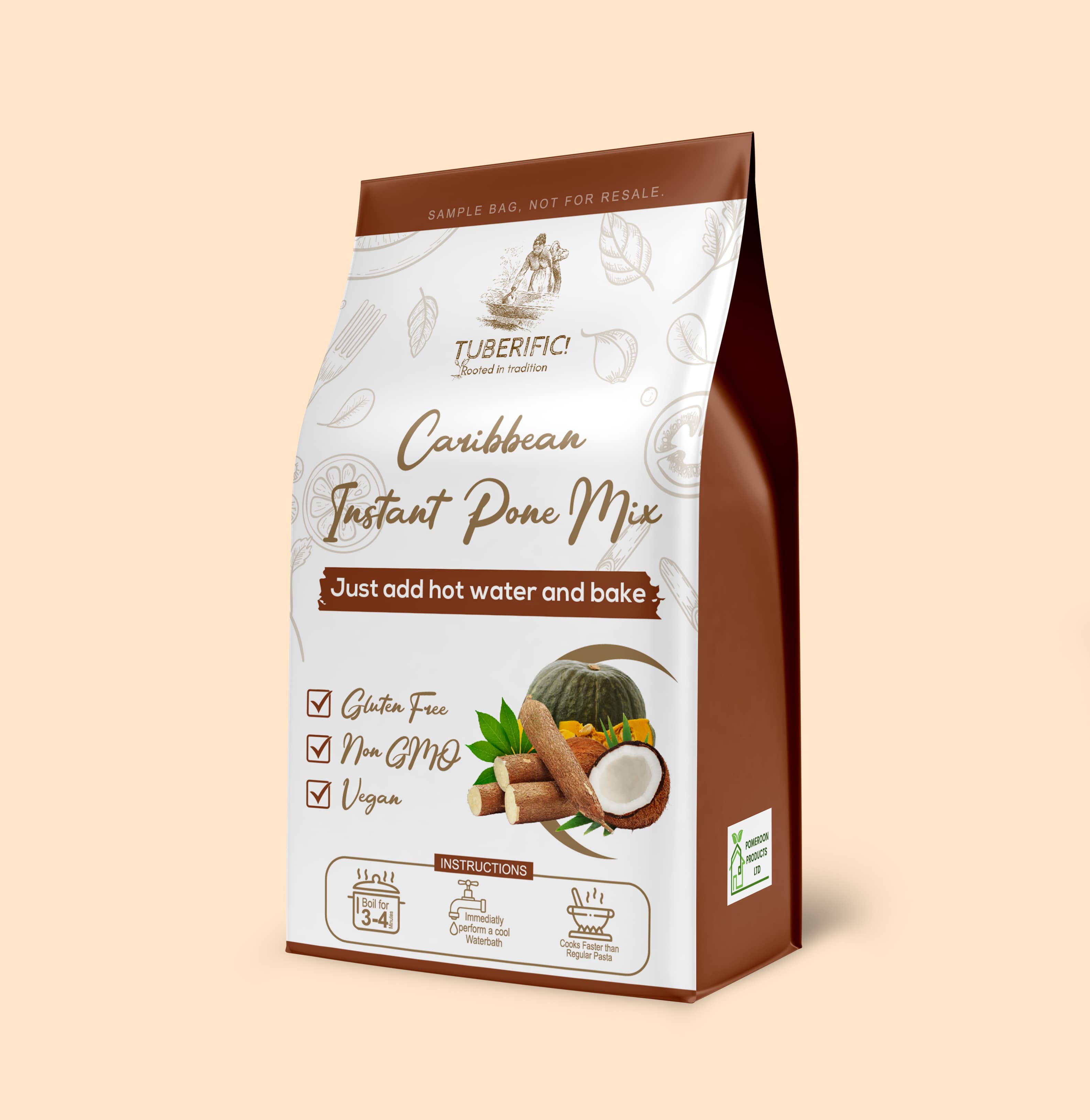 Pouch Packaging Mockup Design Doha