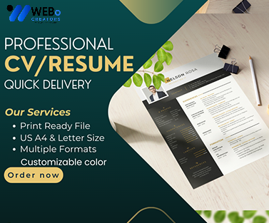Elegant Resume Design Service, CV designs, CV writing in Doha For Gain Job